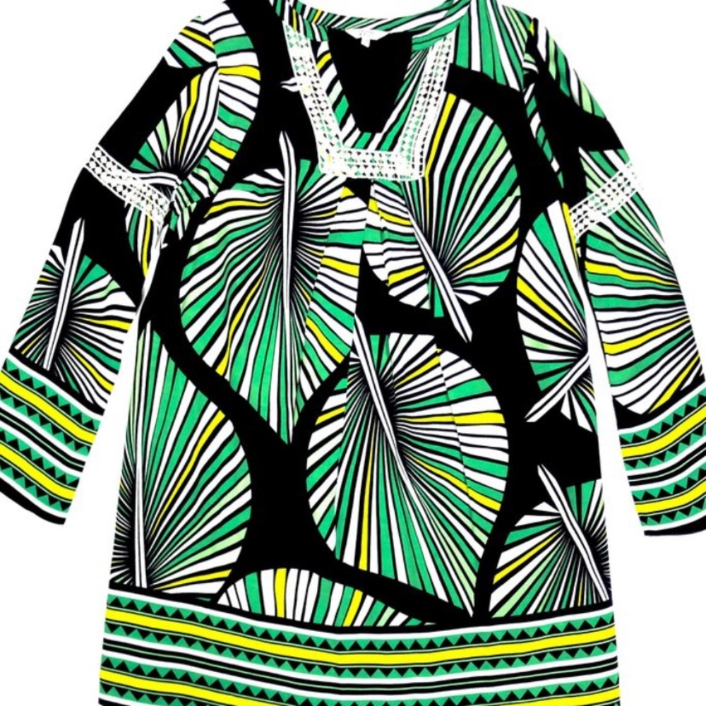 Crown & Ivy jungle print shift dress